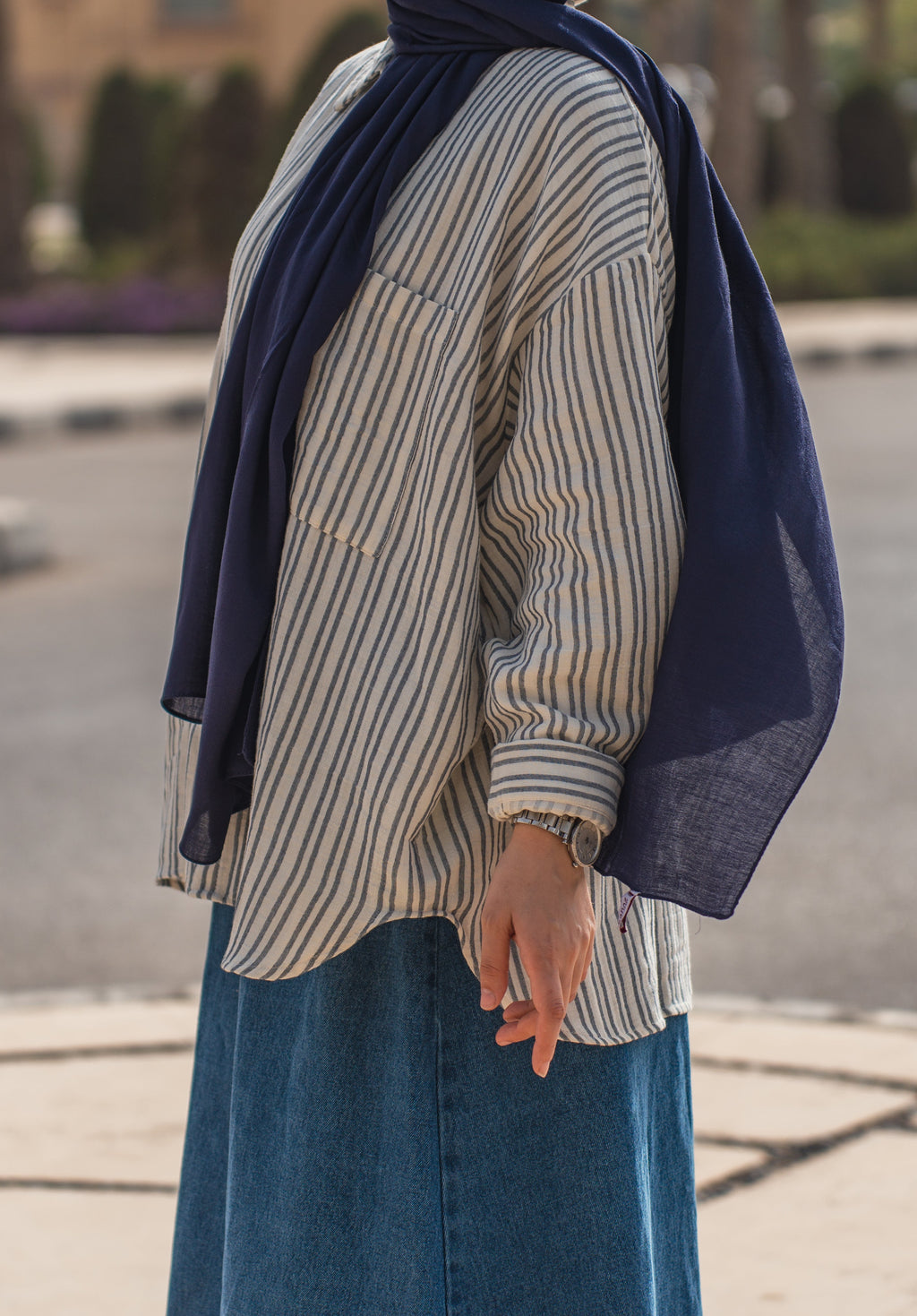 Plussize Striped Shirt