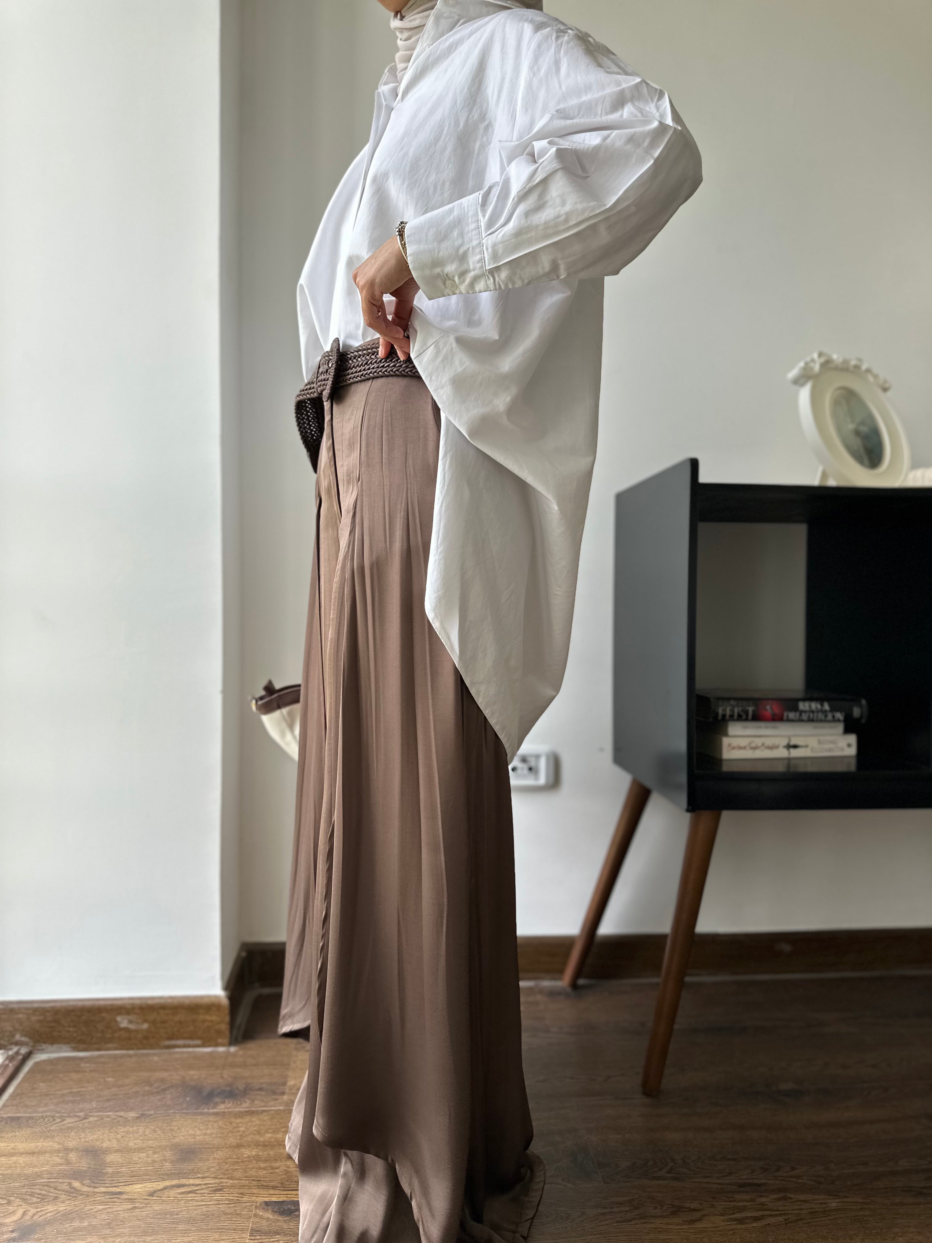 Satin flow pants