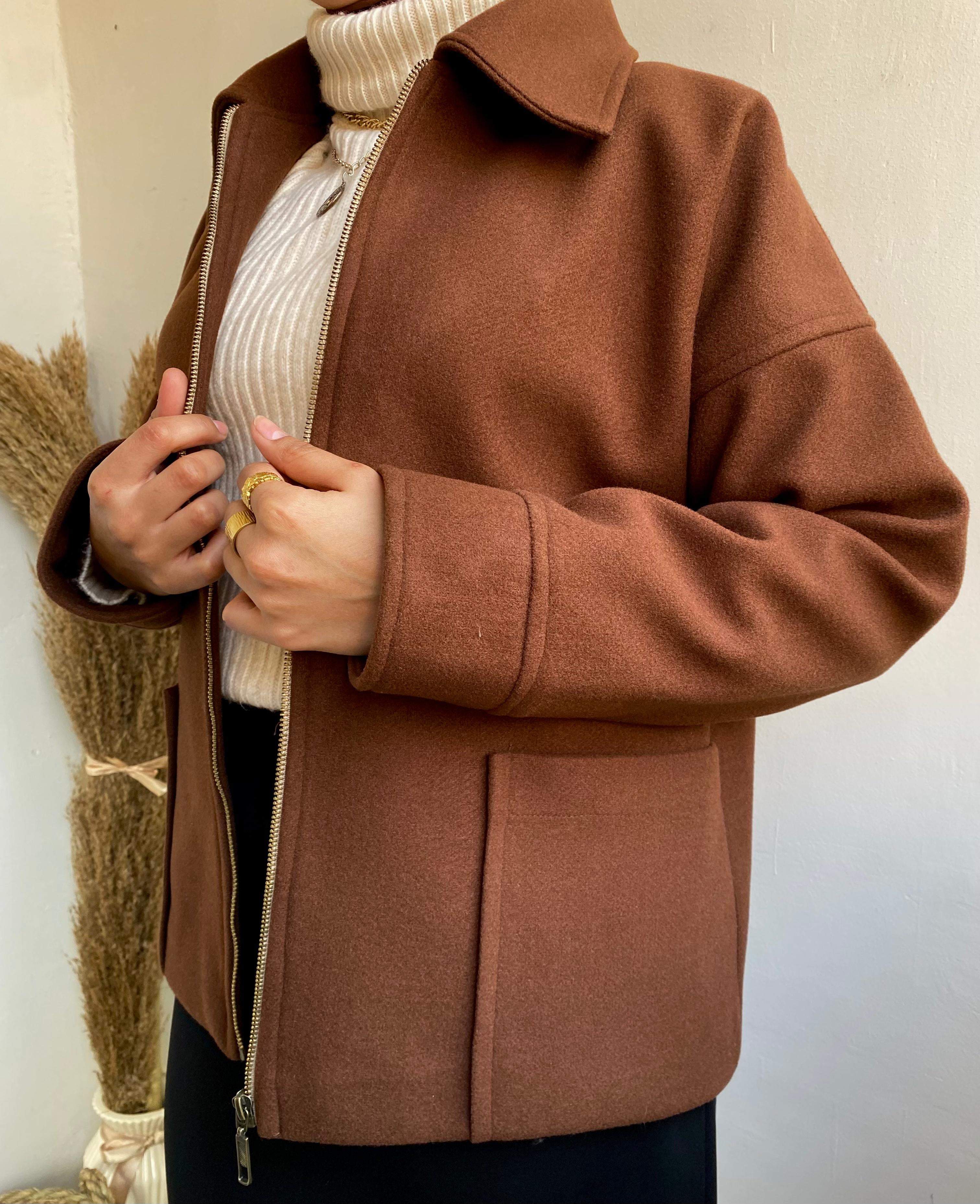 The minimal felt jacket