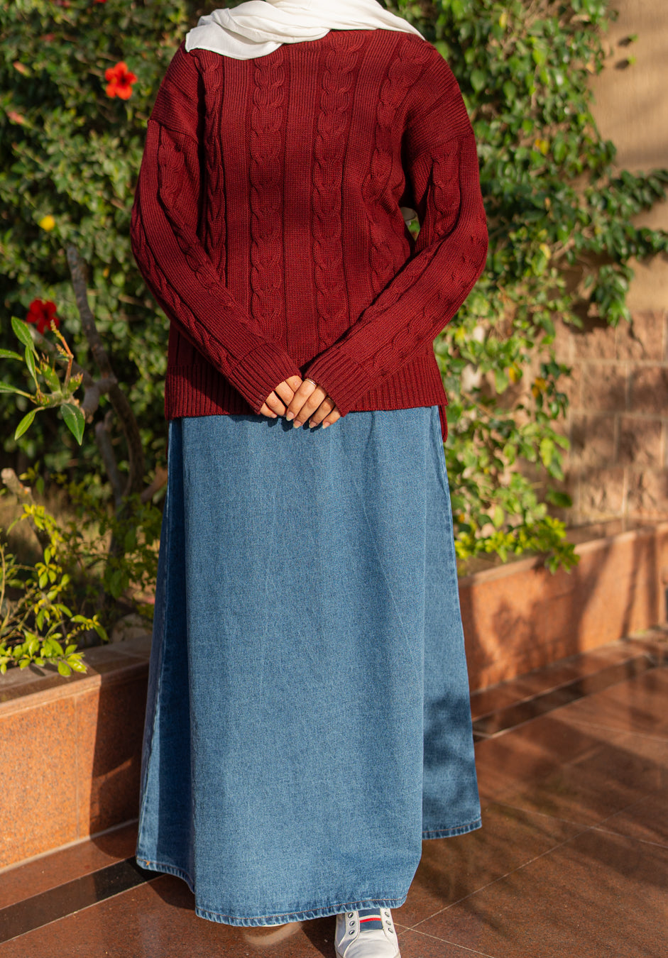 Cloche Denim Skirt