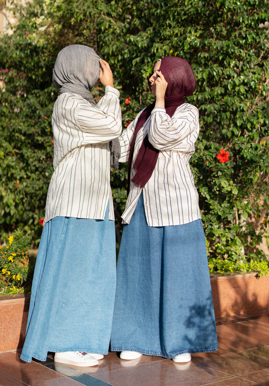 Cloche Denim Skirt