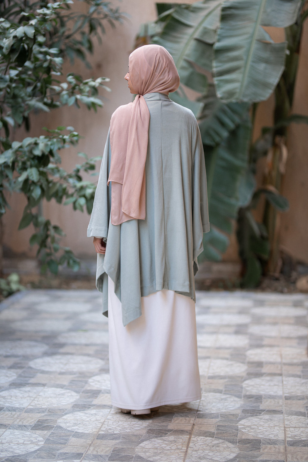 Knit poncho