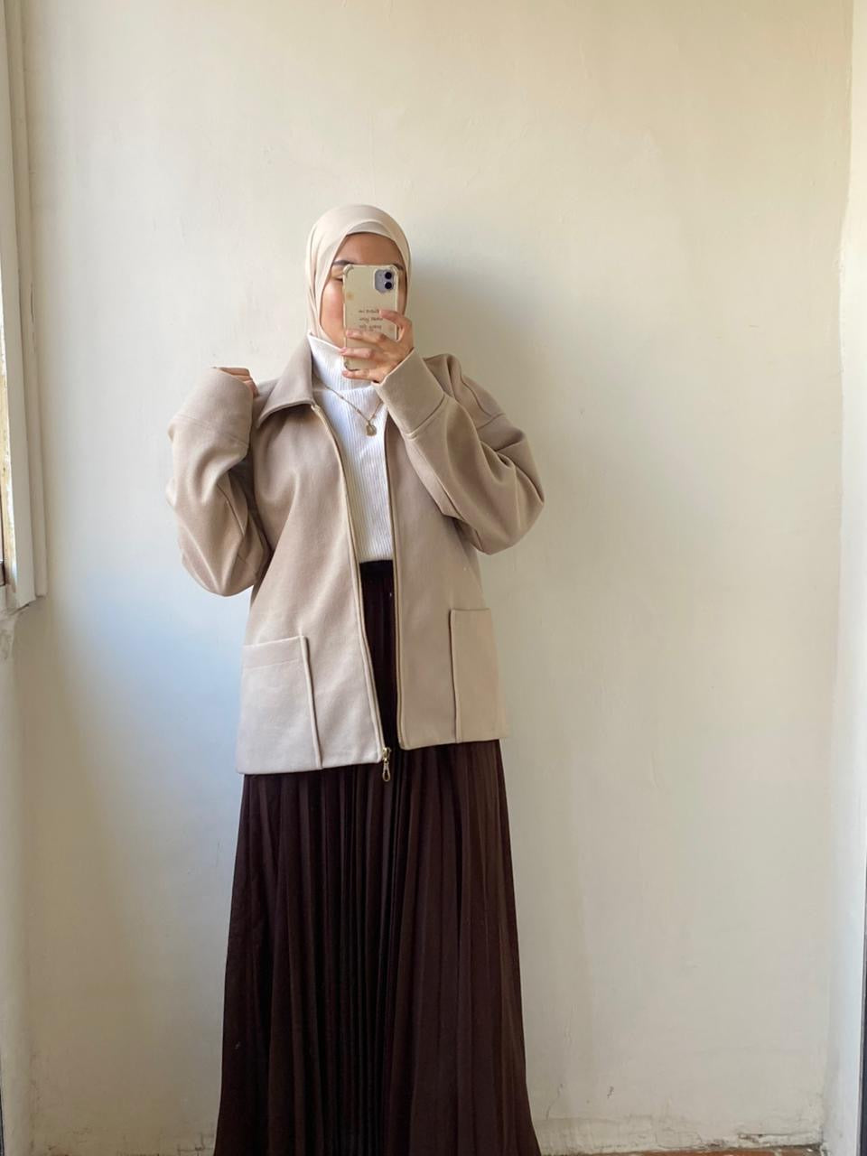 The minimal felt jacket