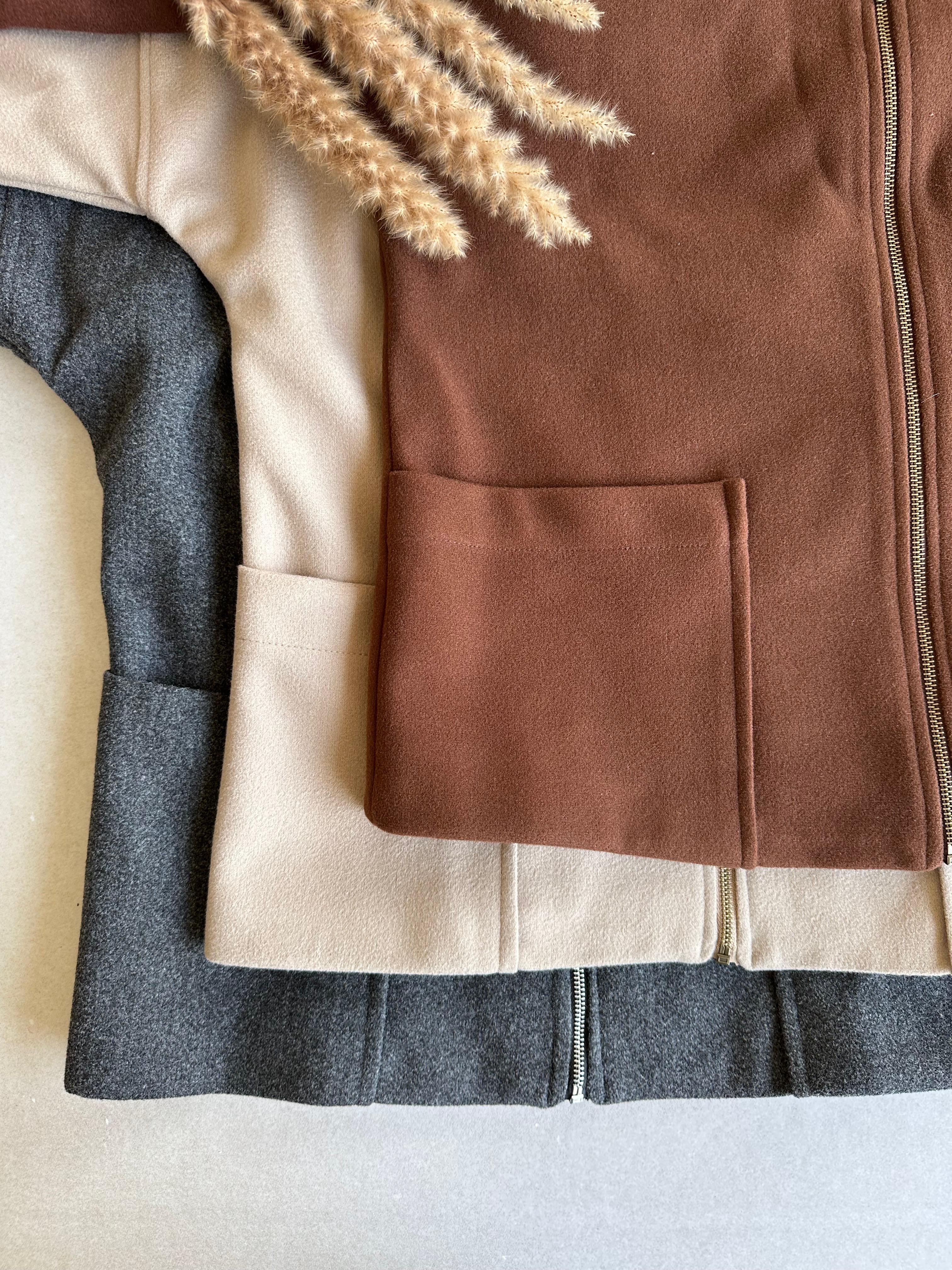 The minimal felt jacket